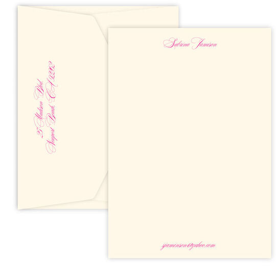 Elegance Letter Sheets - Raised Ink